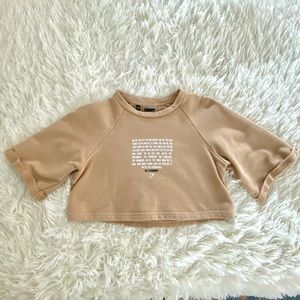 Gymshark Visionary Crop Top Taupe / Nude